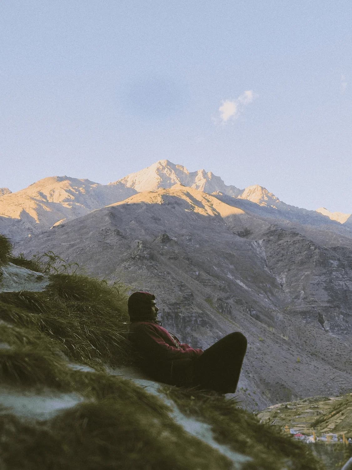 A moment in the mountain light